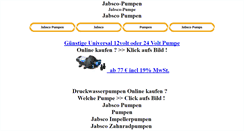 Desktop Screenshot of jabsco-pumpen.de